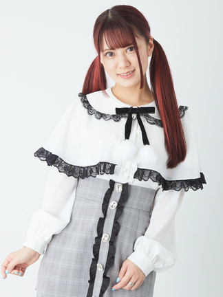 Ank Rouge エコファーリボンケープ エコファーリボンケープ - Ank Rouge(アンクルージュ)のポンチョ