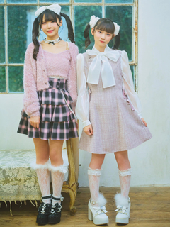 ファー&リボンシューズ