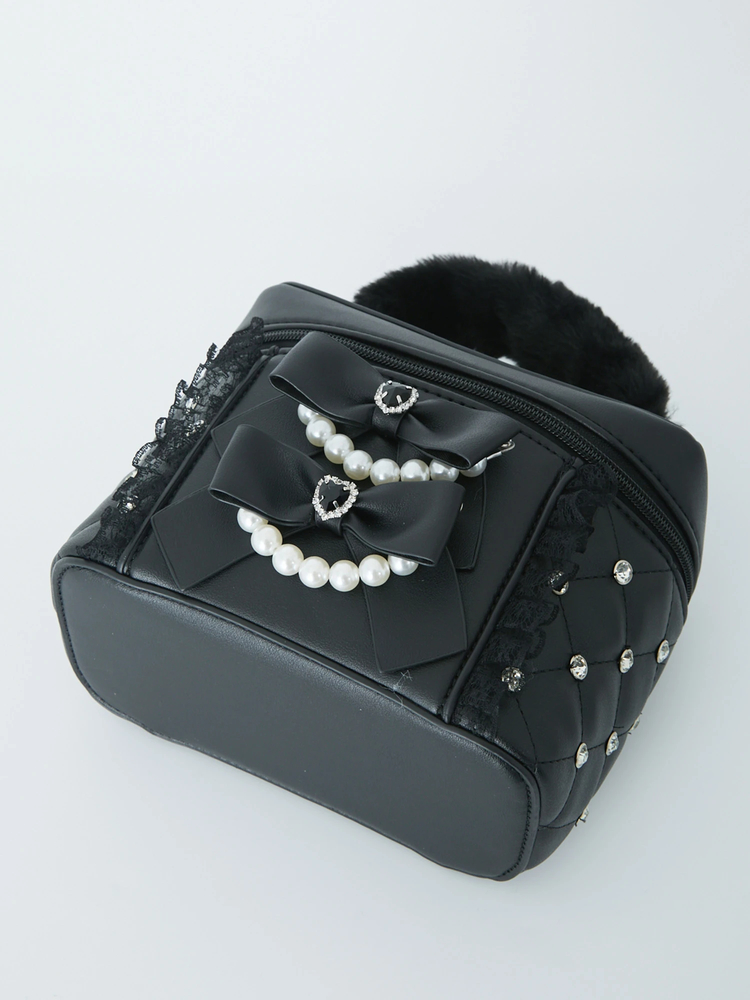 最終値下げ‼️】Ank Rouge ダブルリボンバニティ bag 水色