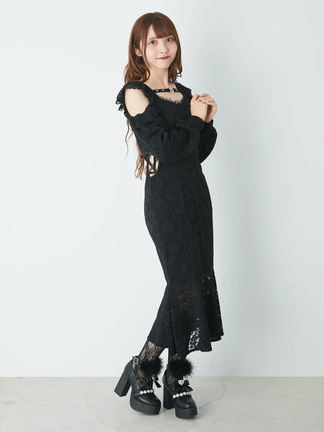 melt the lady レースオフショルマーメイドワンピース ドレス 01_001.jpg