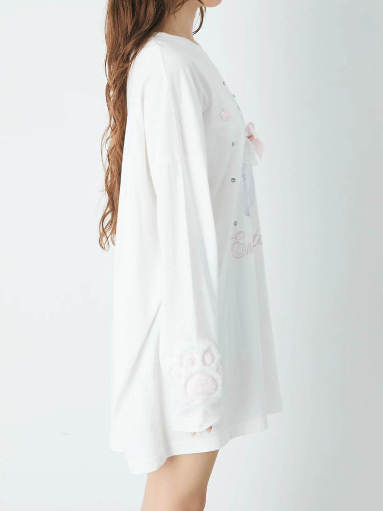 ねこちゃんロンTe - Ank Rouge(アンクルージュ)のTシャツ・カットソー