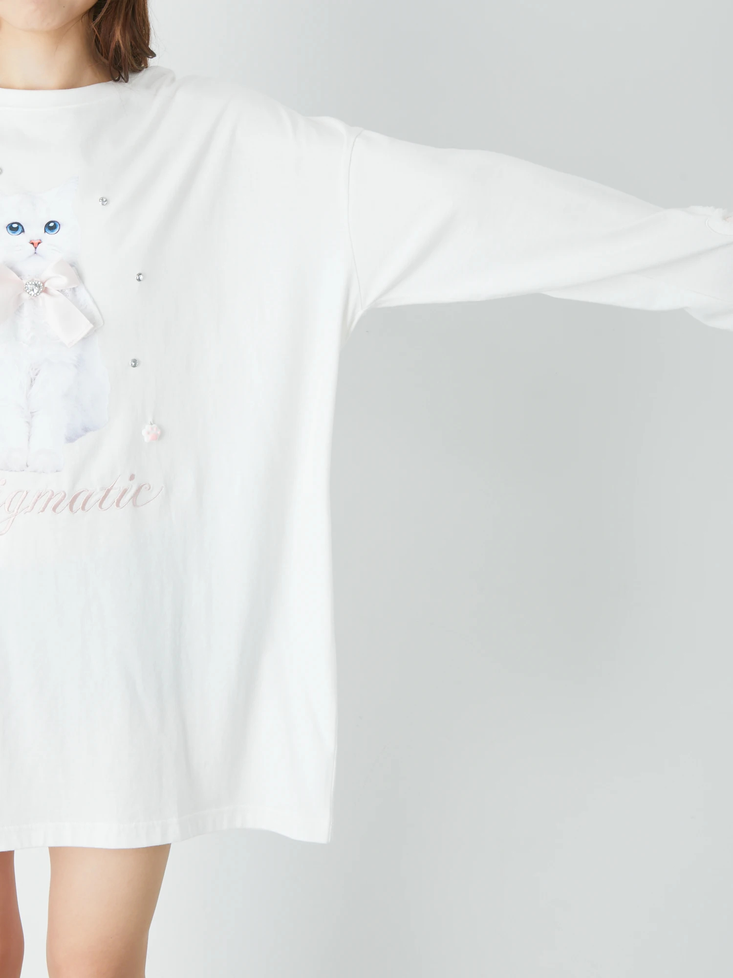 ねこちゃんロンTe - Ank Rouge(アンクルージュ)のTシャツ・カットソー 