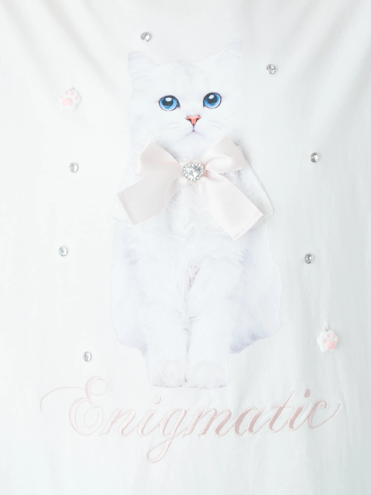 ねこちゃんロンTe - Ank Rouge(アンクルージュ)のTシャツ