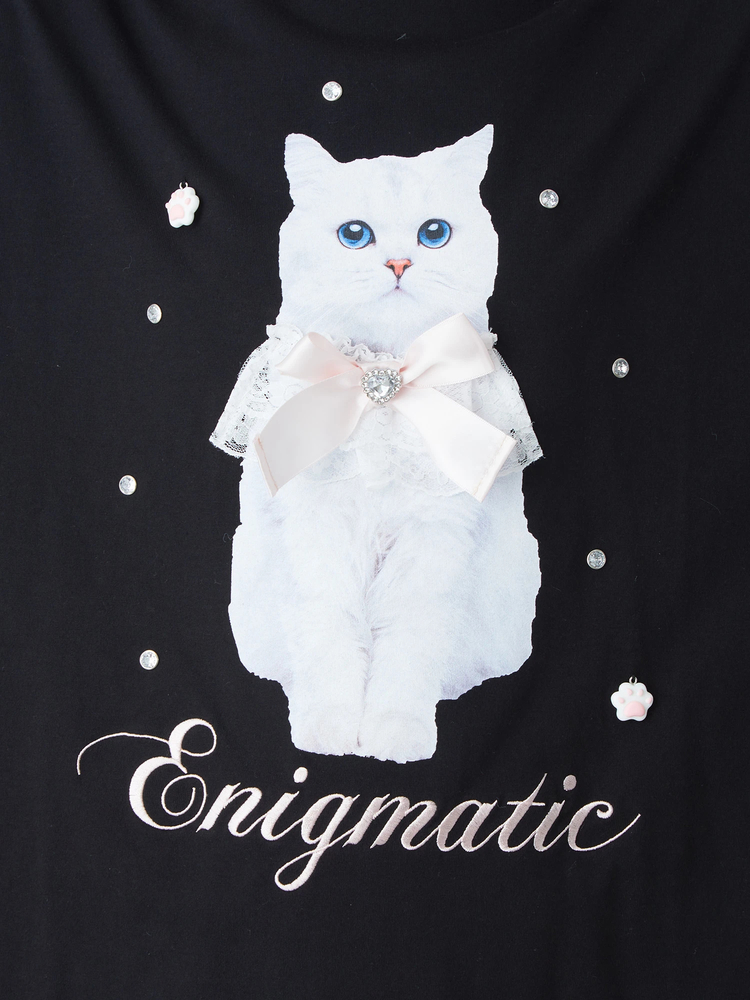 ねこちゃんロンTe - Ank Rouge(アンクルージュ)のTシャツ