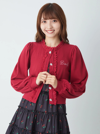 Ank Rouge リボンハートレースカーディガン Ank Rouge リボンハートレースカーディガン