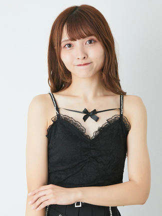 スカラップきらきらカップ入りレースキャミ - Ank Rouge(アン