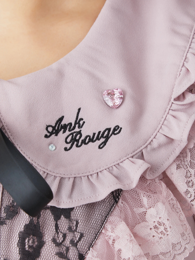 Ank Rouge アンクルージュ ゆいみすコラボ ワンピース ゆいみすxAnkRougeコラボ ドッキングワンピース - Ank Rouge