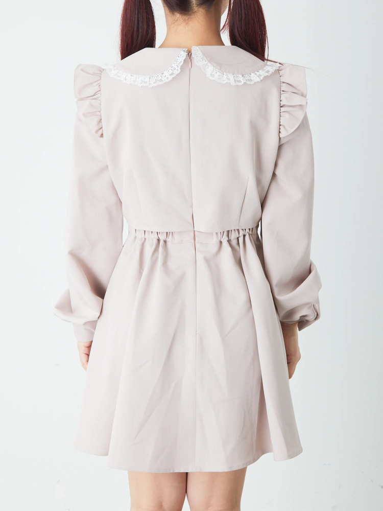 L*a様 Anmille アンミール バイカラーフリル ワンピース L*a様 Anmille アンミール バイカラーフリル ワンピース L*a様 Anmille