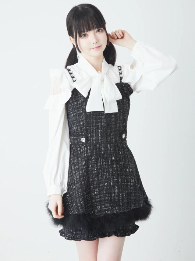 ツィードキャミコンビネゾン - Ank Rouge(アンクルージュ)のワンピース  