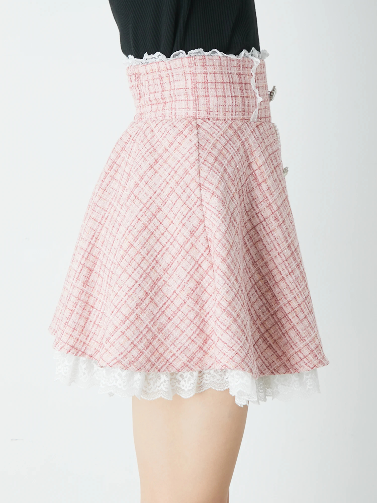 きらきらツイードスカート - Ank Rouge(アンクルージュ)のスカート