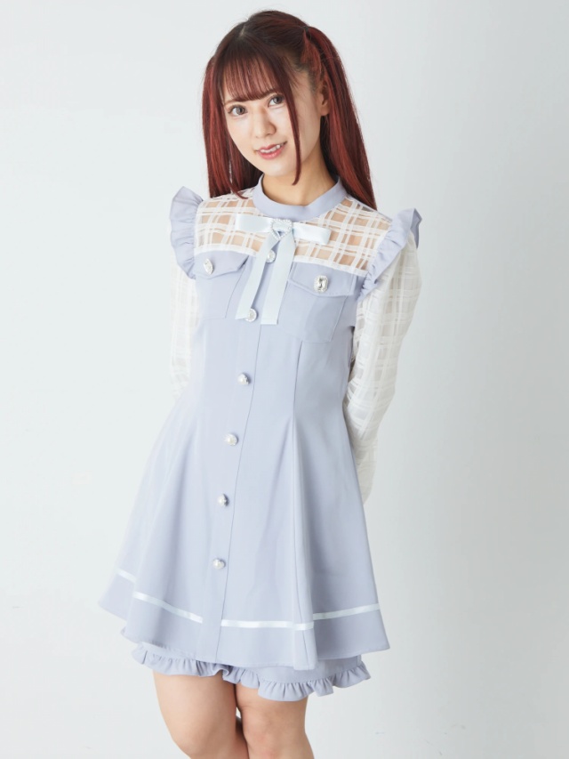 シアーチェックコンビネゾン - Ank Rouge(アンクルージュ)のワンピース  