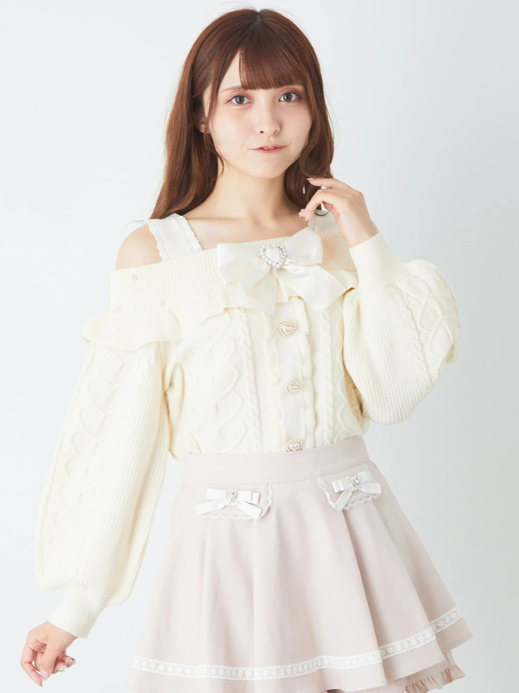 使用済❤︎evelyn ユルリボンコート ベージュ evelyn コート 量産コート