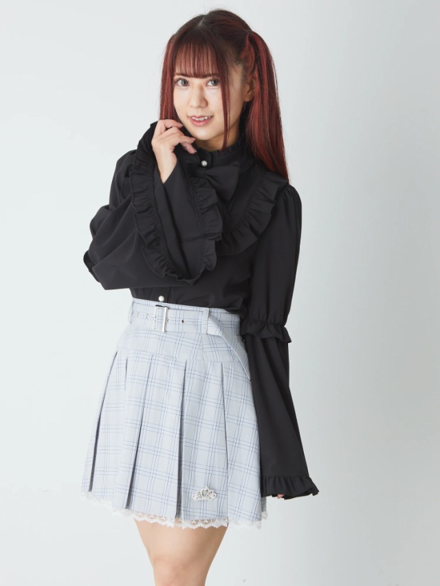 ティアラブローチ プリーツスカート - Ank Rouge(アンクルージュ)の  