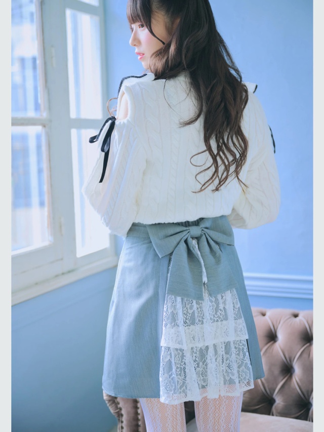 後ろリボン台形スカート - Ank Rouge(アンクルージュ)のスカート  