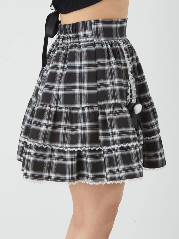 レース&リボン スカパン - Ank Rouge(アンクルージュ)のショートパンツ