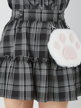 Ank Rouge ふわふわにくきゅうスカパン 片開きスピンドルブラウス Ank Rouge ふわふわにくきゅうスカパン 片開きスピンドルブラウス