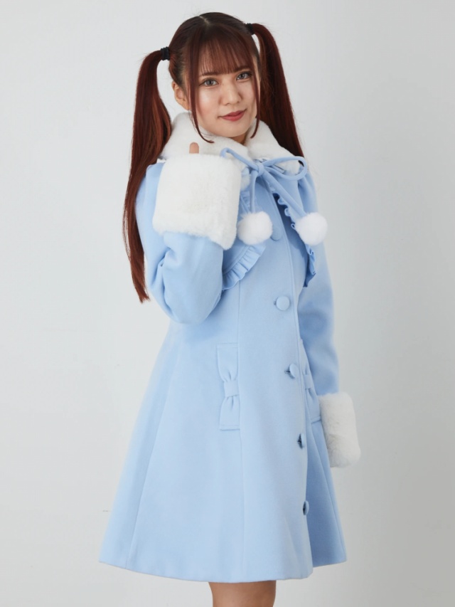 ボレロ風ファー付きコート - Ank Rouge(アンクルージュ)のコート  