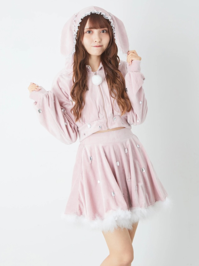 しっぽ&ビジューふわふわスカート - Ank Rouge(アンクルージュ)の  