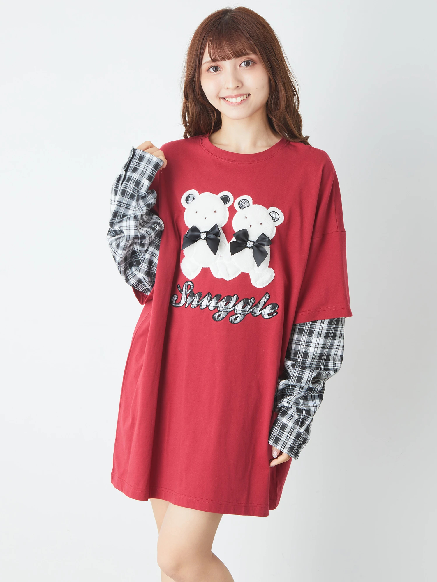 ふたごくまちゃんロンTe - Ank Rouge(アンクルージュ)のTシャツ