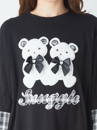 日本最大級 ふたごくまちゃんロンTe - Ank Rouge(アンクルージュ)のTシャツ トップス