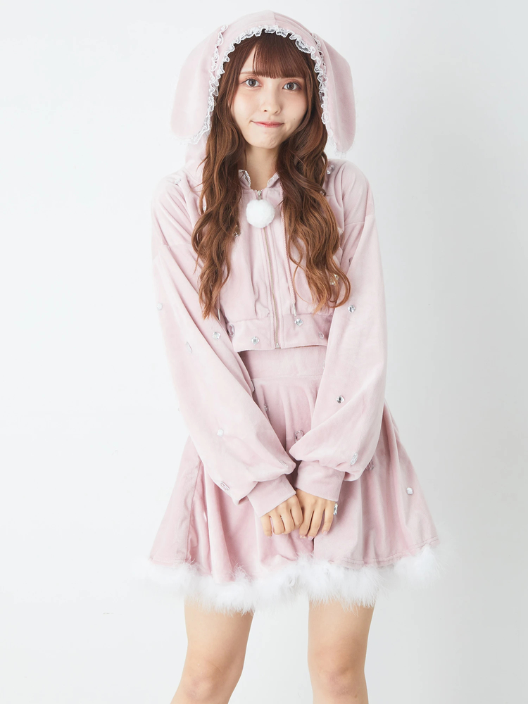 アンジェリックプリティー Angelic Pretty うさ耳パーカー 白
