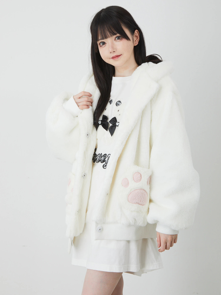 にくきゅうポッケ ねこコート - Ank Rouge(アンクルージュ)のコート