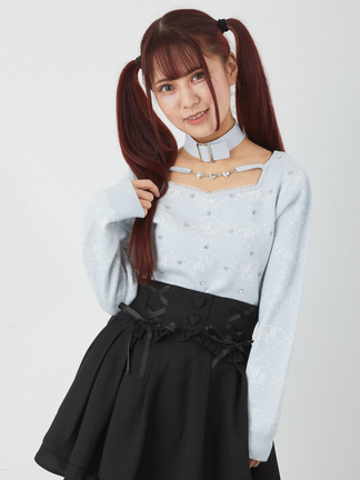 Ank Rougeニット♡まとめ売り バラ売り可 シアー切り替えモノグラムニット - Ank Rouge(アンクルージュ)の