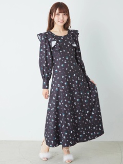 フラワーBackスピンドルワンピース - Ank Rouge(アンクルージュ)の  