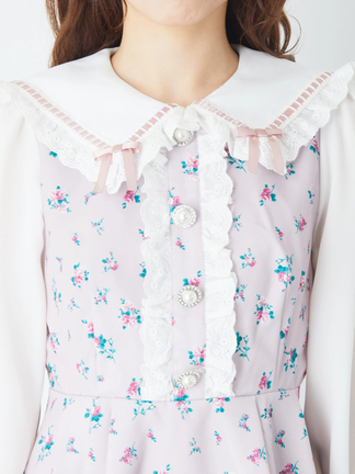 極美品Addendaアデンダセットアップスーツ花柄薔薇レッド
