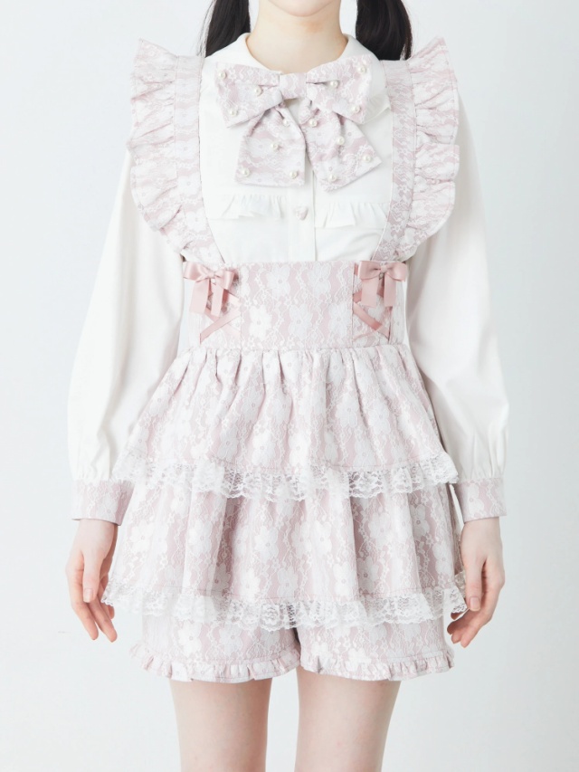 サス付きティアードスカパン - Ank Rouge(アンクルージュ)のショート  