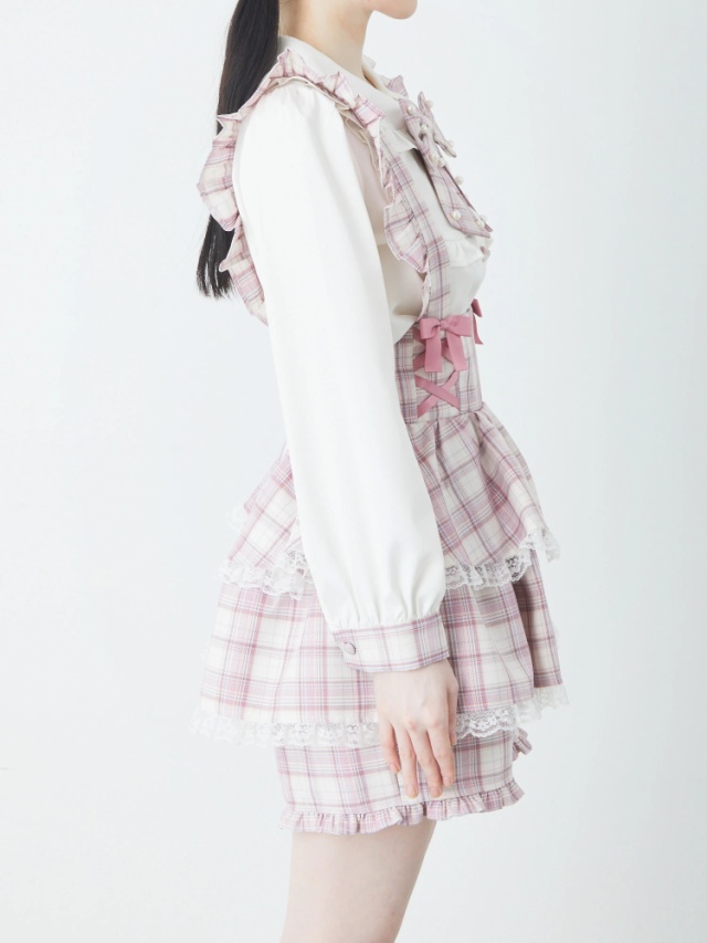 サス付きティアードスカパン - Ank Rouge(アンクルージュ)のショート  