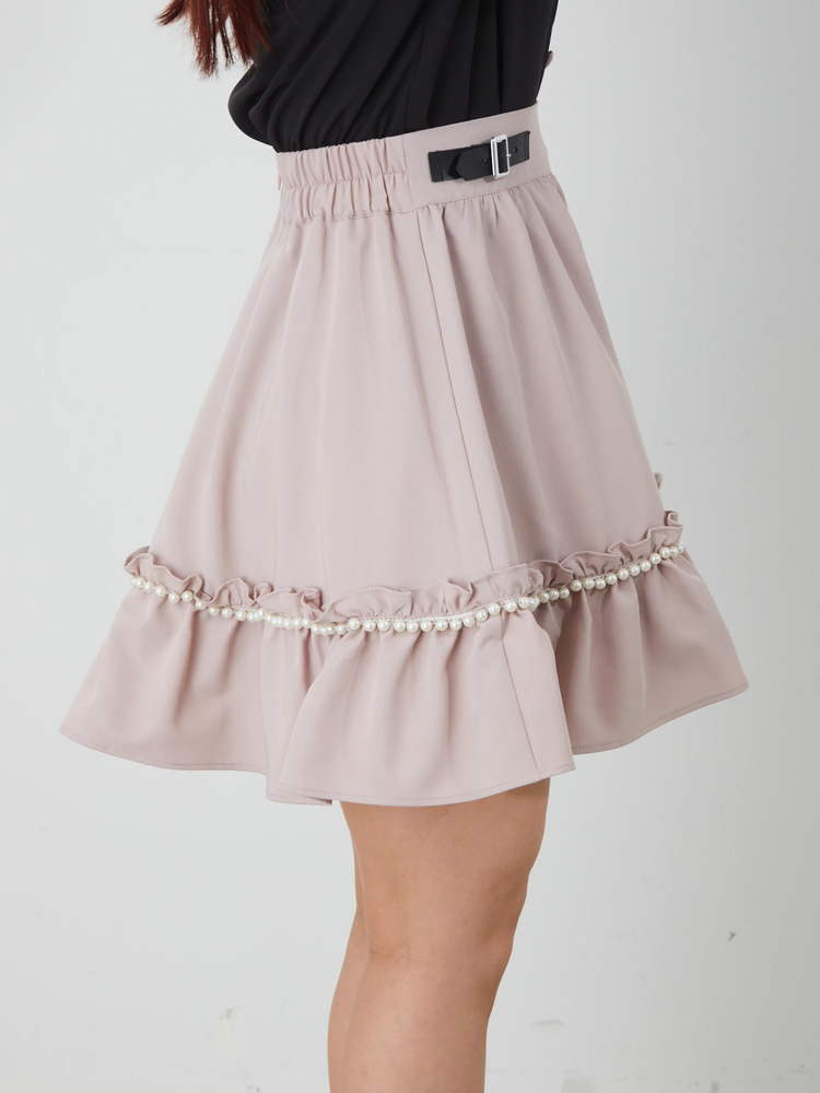 パールギャザースカート - Ank Rouge(アンクルージュ)のスカート