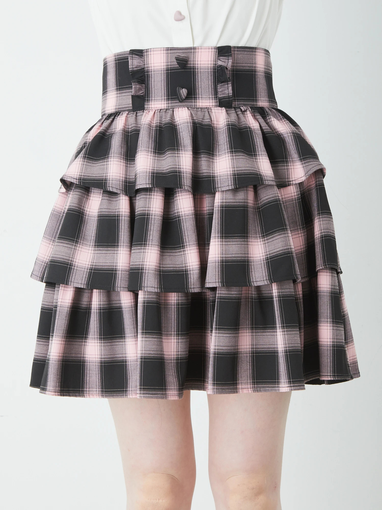 パールチェーンティアードスカート - Ank Rouge(アンクルージュ)の