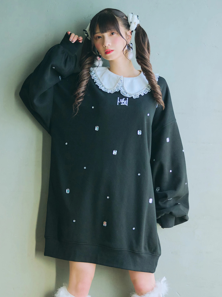 【410】新品　イレーヴ　コットンリブビッグプルオーバー　1 ピンク ツインベアプルオーバー - Ank Rouge(アンクルージュ)のTシャツ
