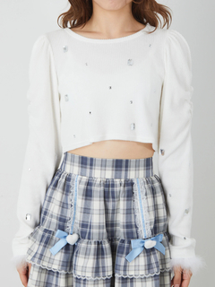 フェザーキラキラテレコTOPS