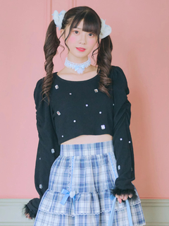 フェザーキラキラテレコTOPS