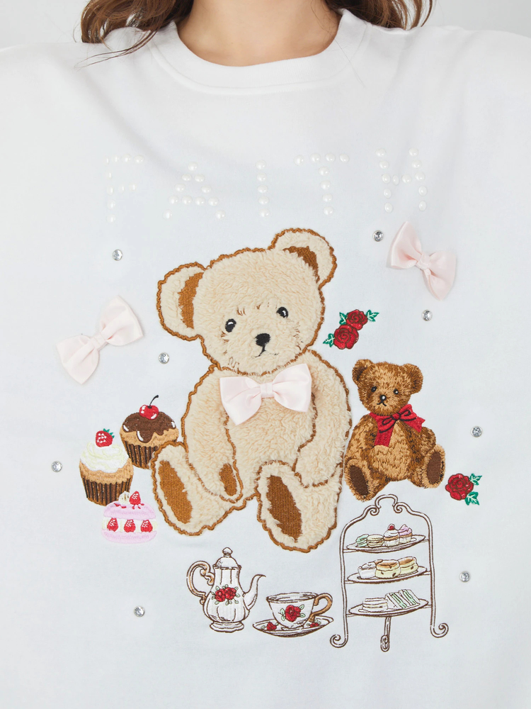 アフタヌーンティーくまちゃんプルオーバー - Ank Rouge(アン