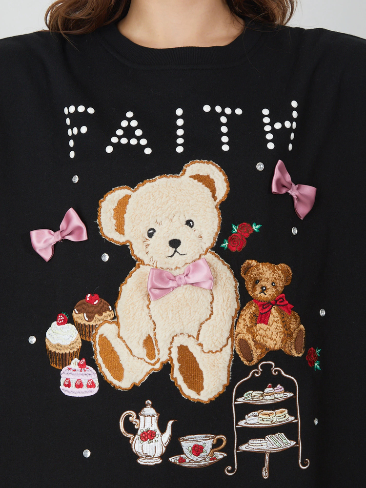 Ank Rouge クマふたごくまちゃんロンTシャツ ふたごくまちゃんロンTe - Ank Rouge(アンクルージュ)のTシャツ