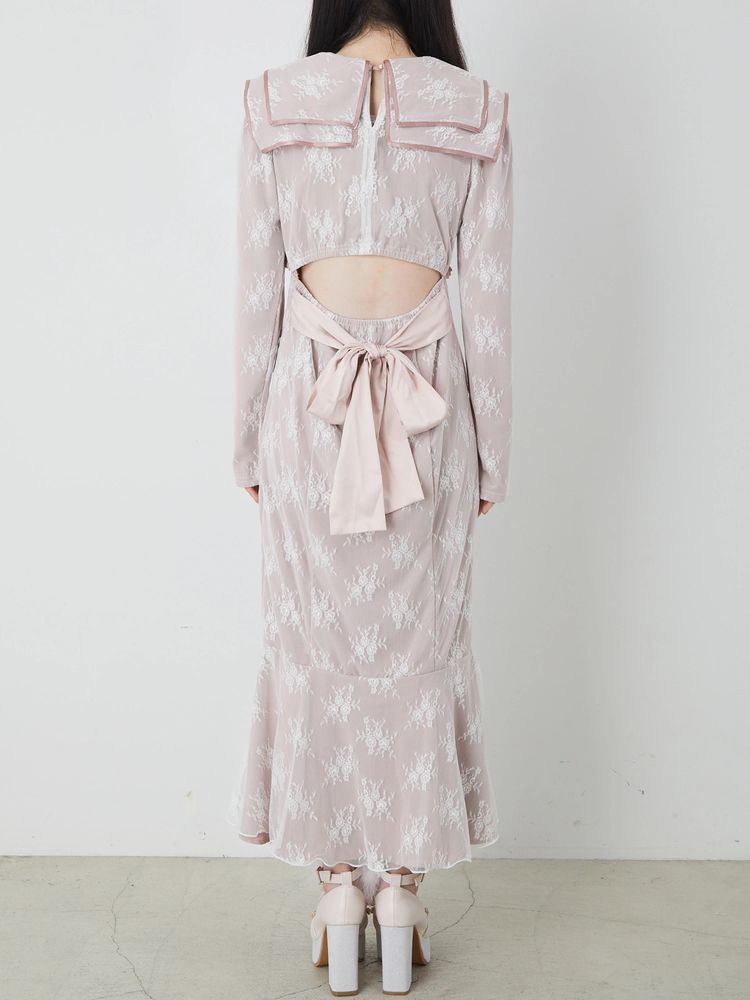 Ank Rouge レースセーラーカラーワンピース レースセーラーカラーワンピース - Ank Rouge(アンクルージュ)の