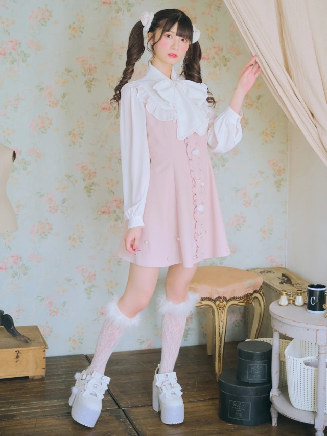 ダブルリボン&チェーン厚底シューズ - Ank Rouge(アンクルージュ)の  