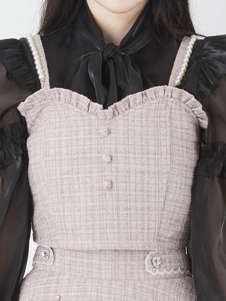 sheller 美品 vividチェックツイードキュロット
