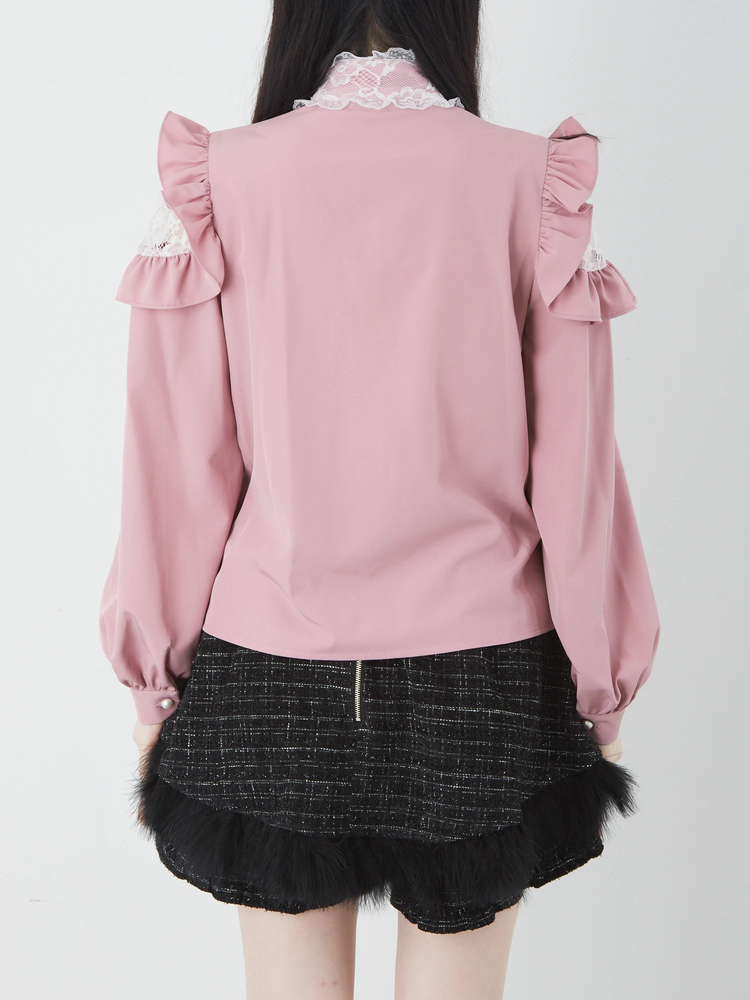 【新品】定価42,900円　レリアン　リボンタイ半袖ブラウス　アイボリー　13＋ 01_001.jpg