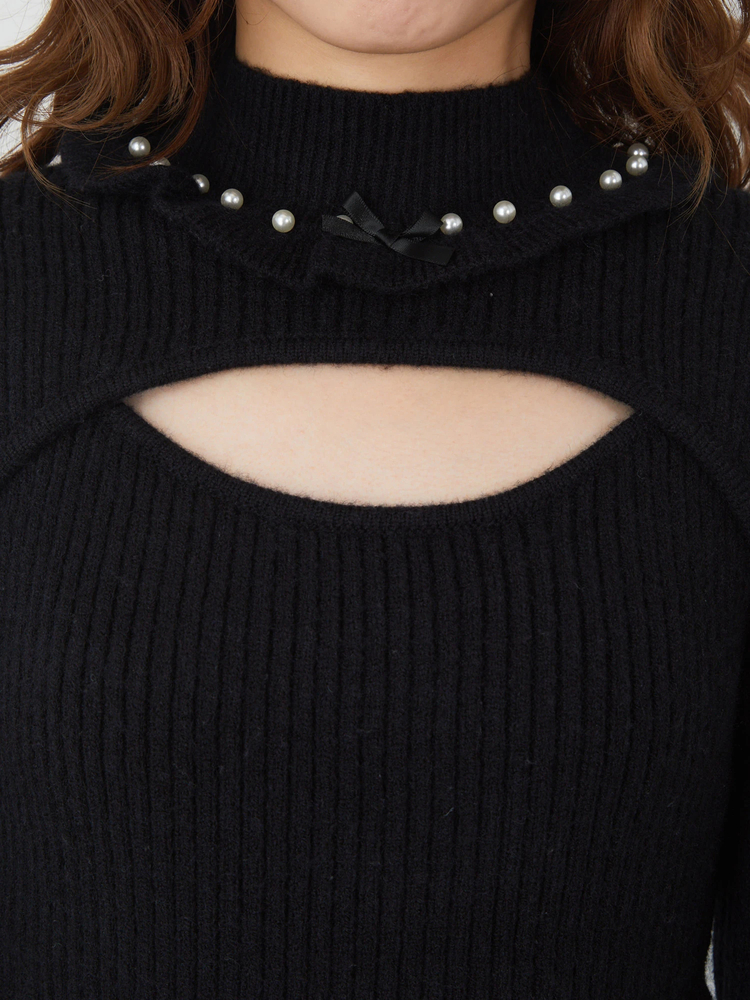 パールトリムスピンドルニットワンピース - Ank Rouge(アン