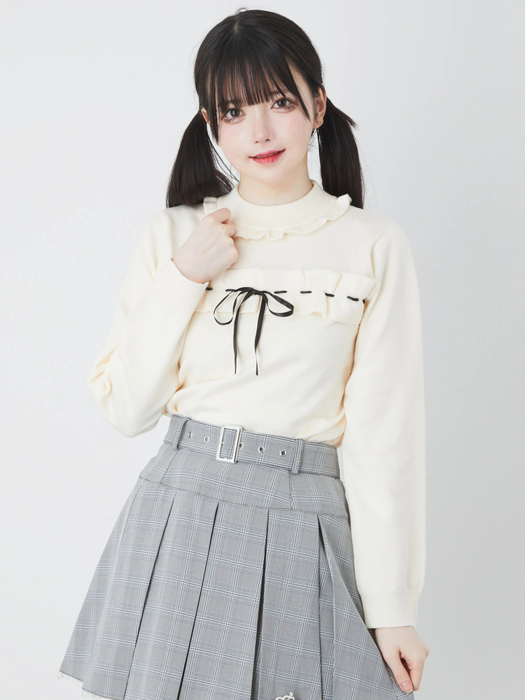 新品☆4L♪フェミニントップスまとめて♪後ろリボンやearthも〇L155 リボンリブTOPS - Ank Rouge(アンクルージュ)のニット