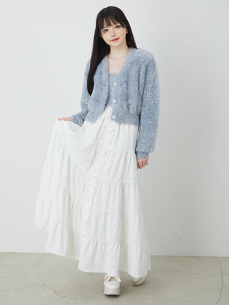 パールティアードロングスカート - Ank Rouge(アンクルージュ)の