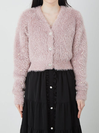 新品✩Cherry Ann チェリーアン✩ビジューカーディガン定価9250円+税 S A L E 】USAGI ONLINE限定 LILY BROWN チャイナビジューニット