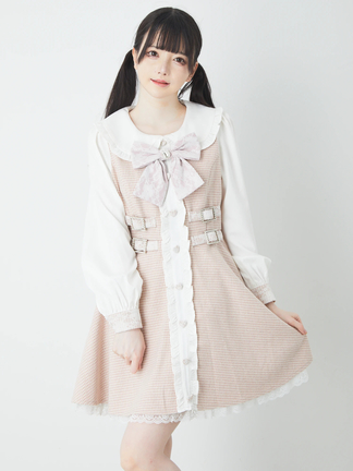 アンクルージュ ド一リ一リボンカットワンピース(ピンク) ドールカットワンピース - Ank Rouge(アンクルージュ)の