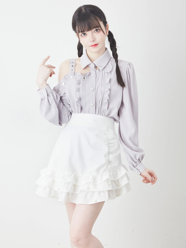 JILLSTUART ベロアフリルミニスカート グレー 新品 Y2K グランジ JILLSTUART ベロアフリルミニスカート グレー 新品 Y2K グランジ