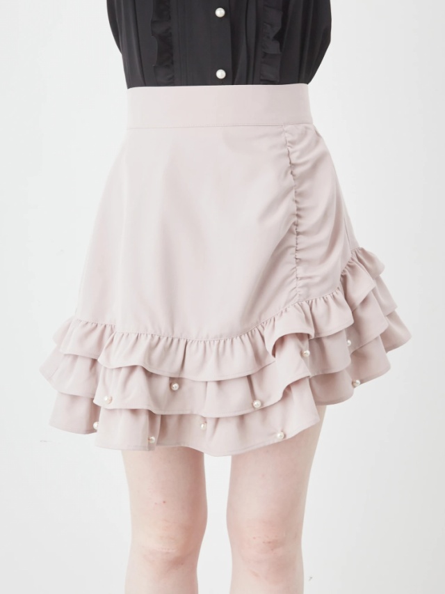 アシンメトリーフリルスカート - Ank Rouge(アンクルージュ)のスカート  