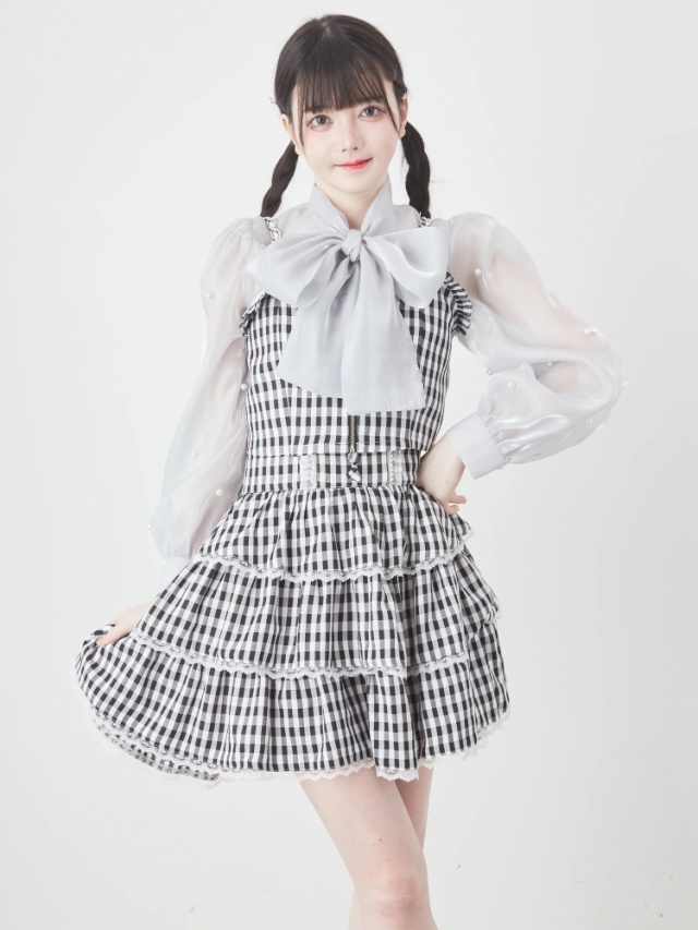 ギンガムティアードスカート - Ank Rouge(アンクルージュ)のスカート  